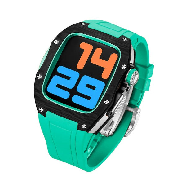 Bracelet en titane et fibre de carbone fluoroélastomère LUX9008