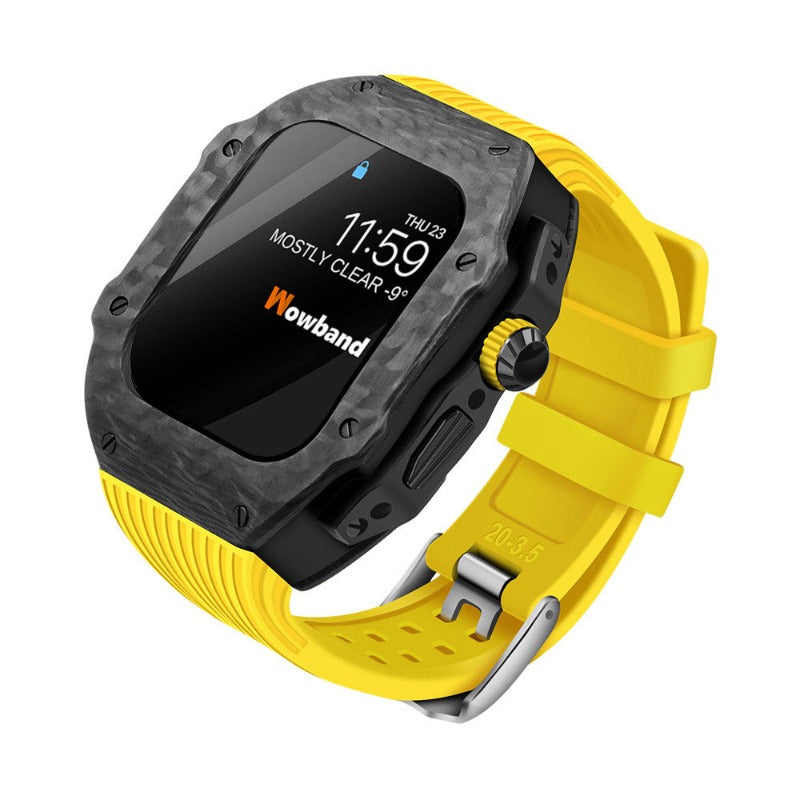 Bracelet de montre modifié en fibre de carbone 