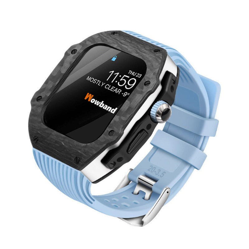 Bracelet de montre modifié en fibre de carbone 