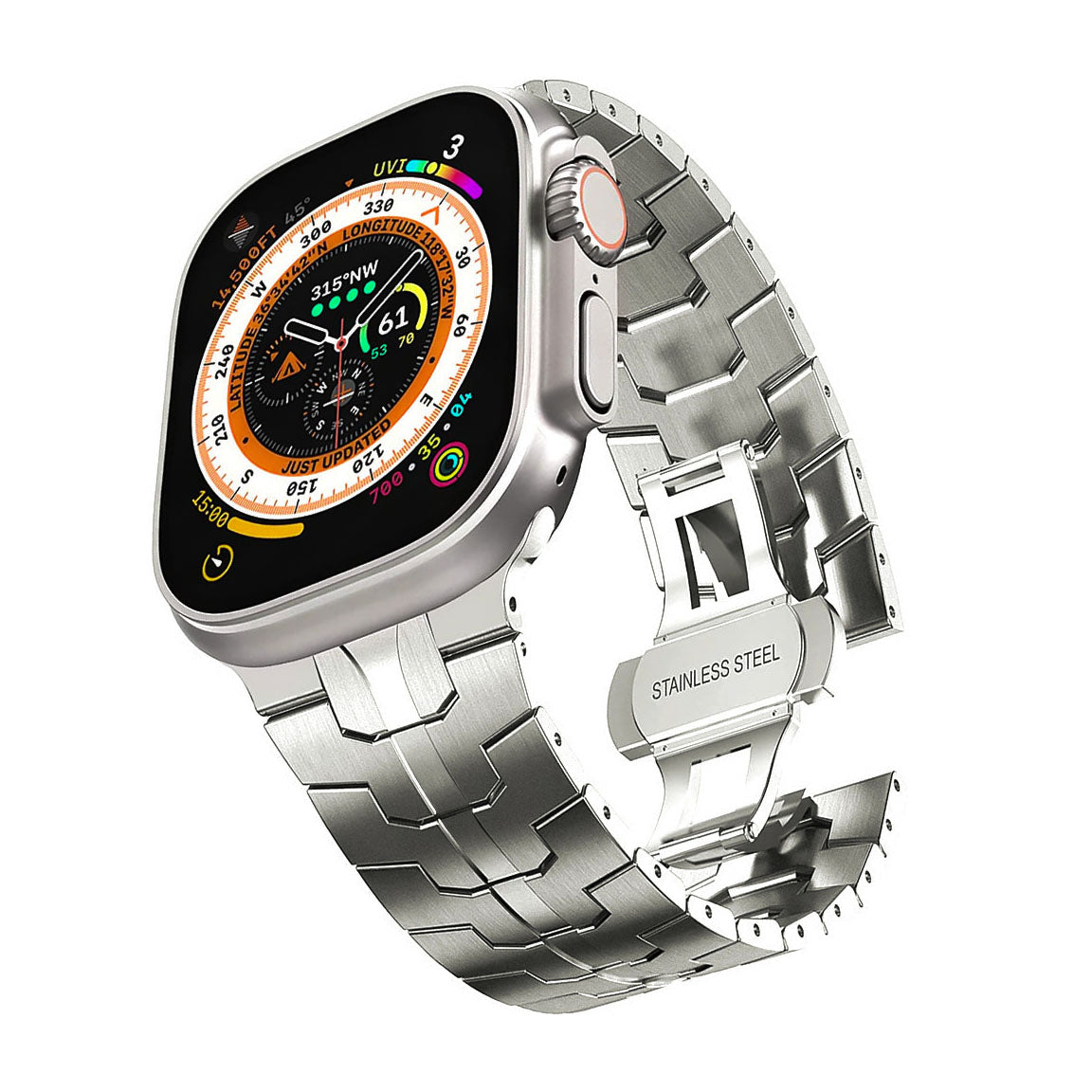 BRACELET À MAILLONS MÉTALLIQUES MECHA DE LUXE 14 