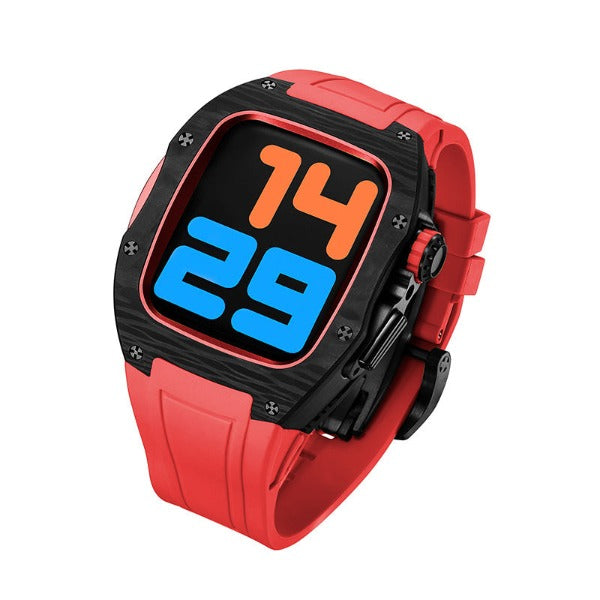 Bracelet en titane et fibre de carbone fluoroélastomère LUX9008