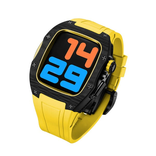 Bracelet en titane et fibre de carbone fluoroélastomère LUX9008