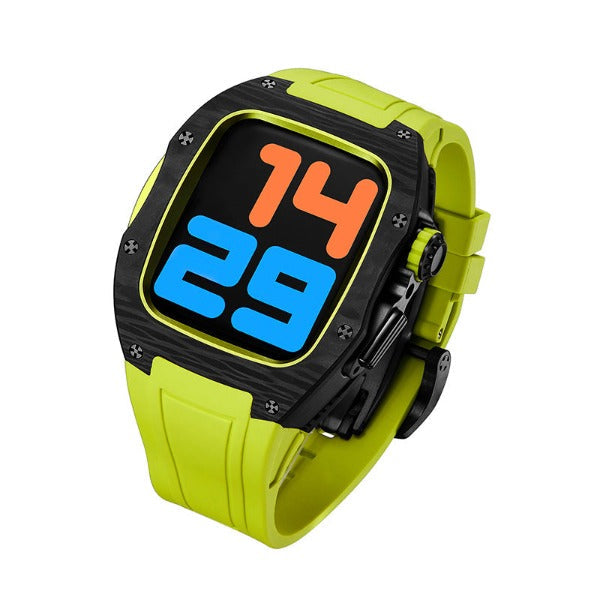 Bracelet en titane et fibre de carbone fluoroélastomère LUX9008