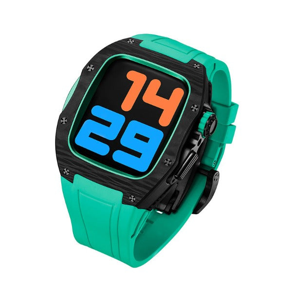 Bracelet en titane et fibre de carbone fluoroélastomère LUX9008