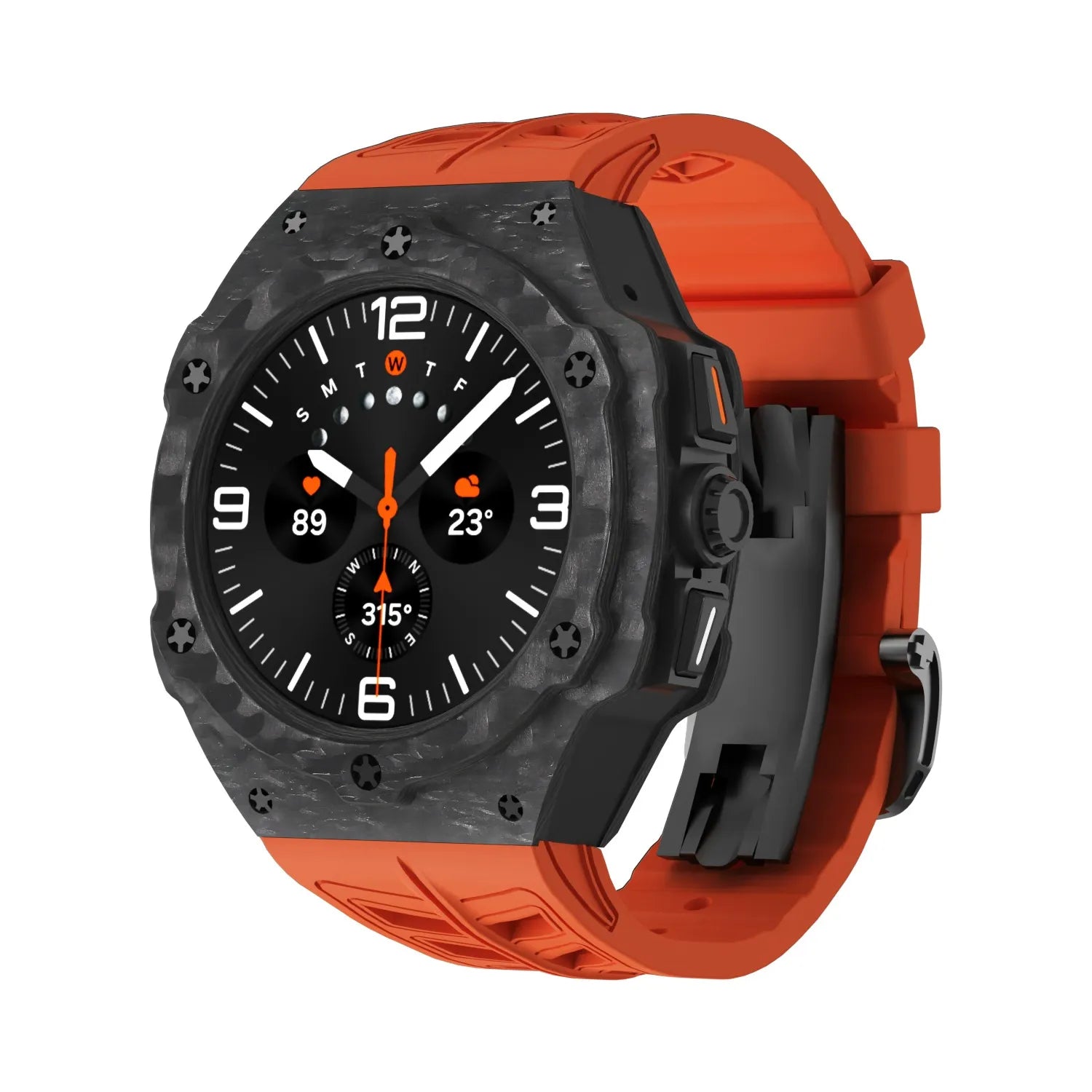 Kit de rénovation R1 avec boîtier en fibre de carbone de qualité supérieure et bracelet FKM