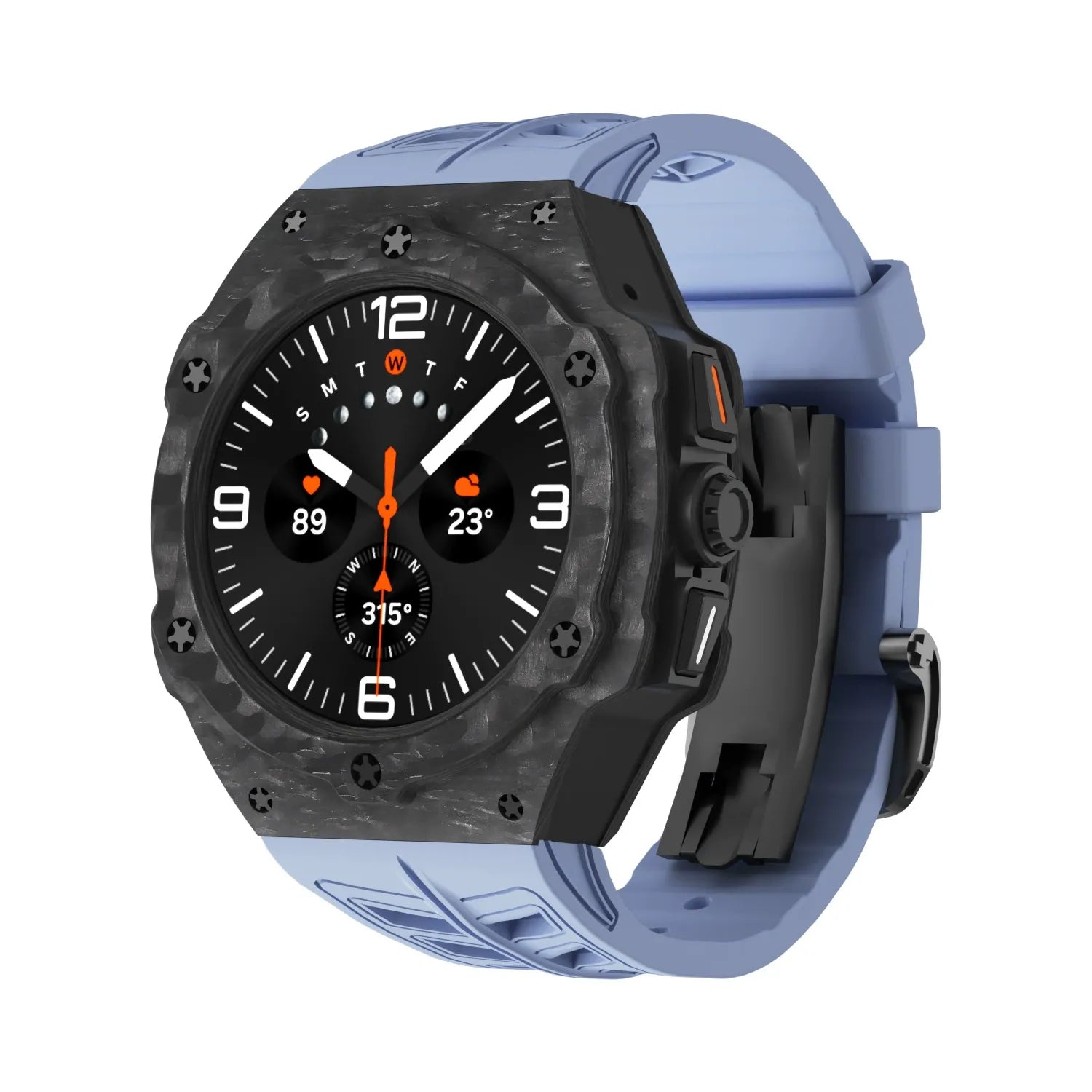 Kit de rénovation R1 avec boîtier en fibre de carbone de qualité supérieure et bracelet FKM