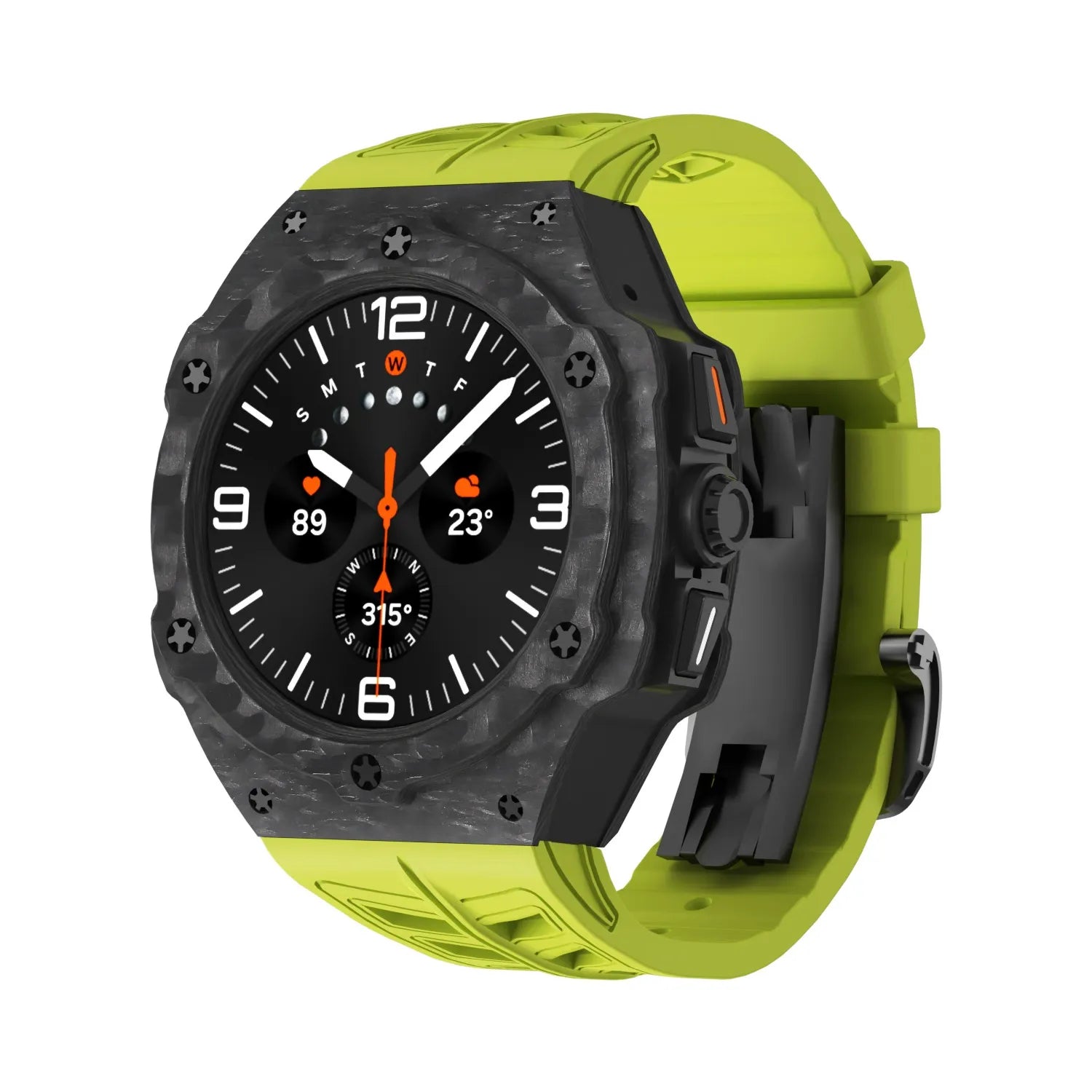 Kit de rénovation R1 avec boîtier en fibre de carbone de qualité supérieure et bracelet FKM