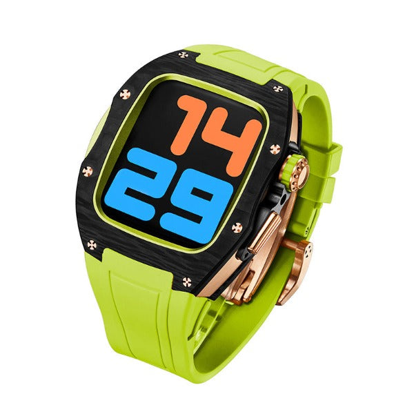 Bracelet en titane et fibre de carbone fluoroélastomère LUX9008